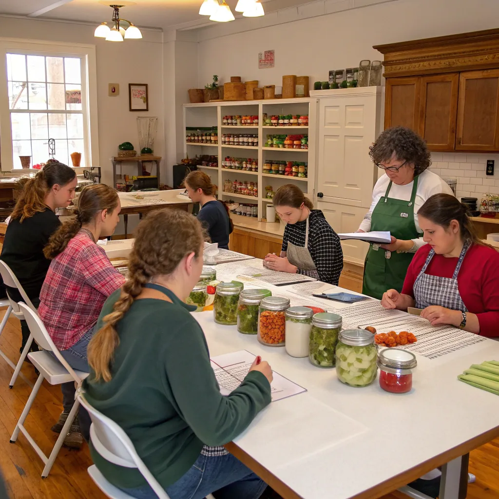 Class session at CRAVIONEX Home Canning and Pickling School
